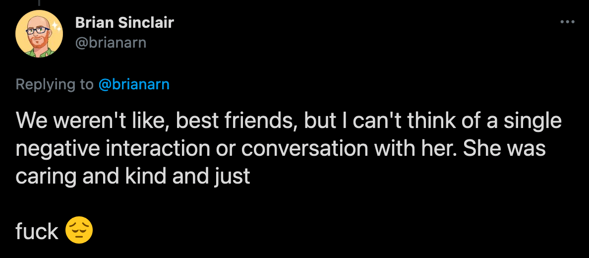 Screenshot of third tweet in thread
