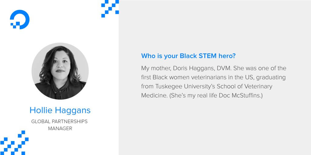 Black History Month card of Hollie Haggans