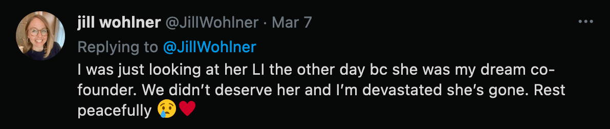 Second tweet in thread