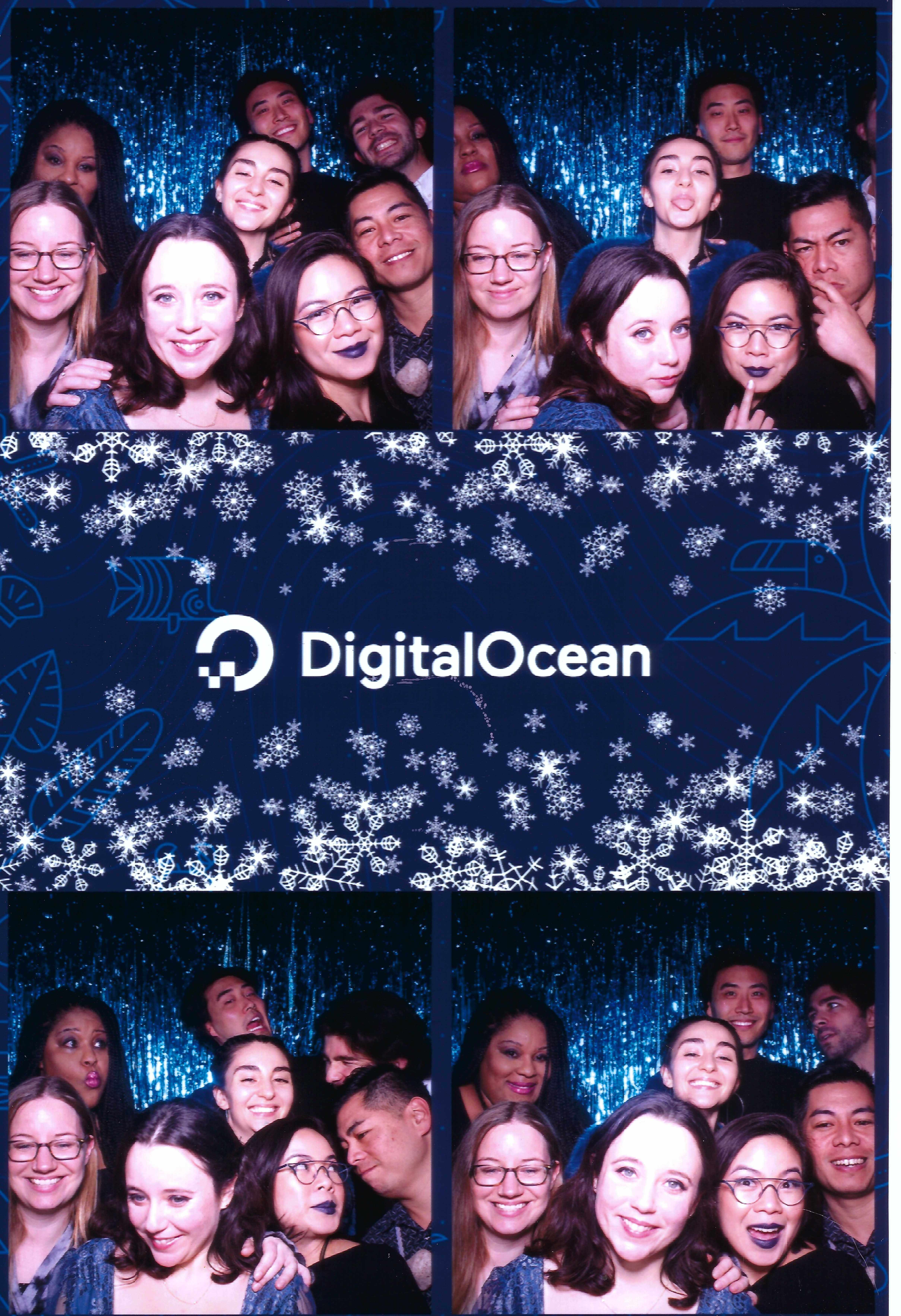 Group from DigitalOcean holiday party