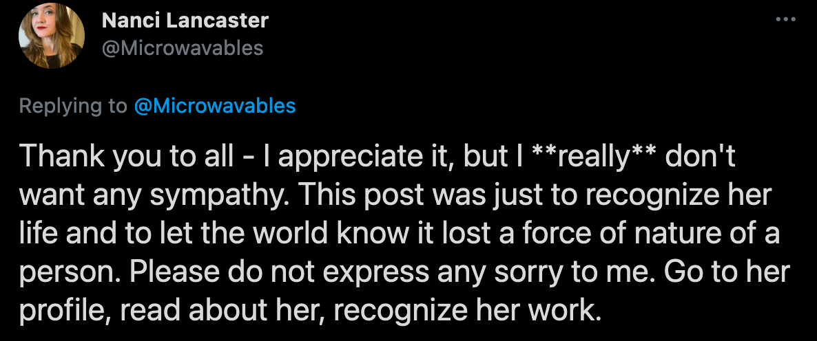 Screenshot of thurd tweet in thread